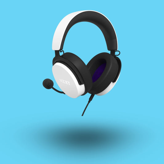 AUDIFONOS GAMER NZXT DIADEMA AP-WCB40-W2 ALAMBRICO 2 METROS 3.5 MM BLANCO (AP-WCB40-W2)