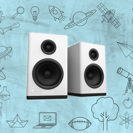 BOCINAS PARA PC GAMING NZXT 2 VIAS ALAMBRICO 3.5MM BLANCO(AP-SPKW2-US)