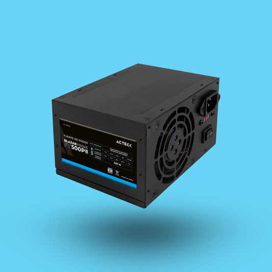 FUENTE DE PODER ACTECK BLAZAR PRIME FT500P 500W ESSENTIAL NEGRO (AC-938143)