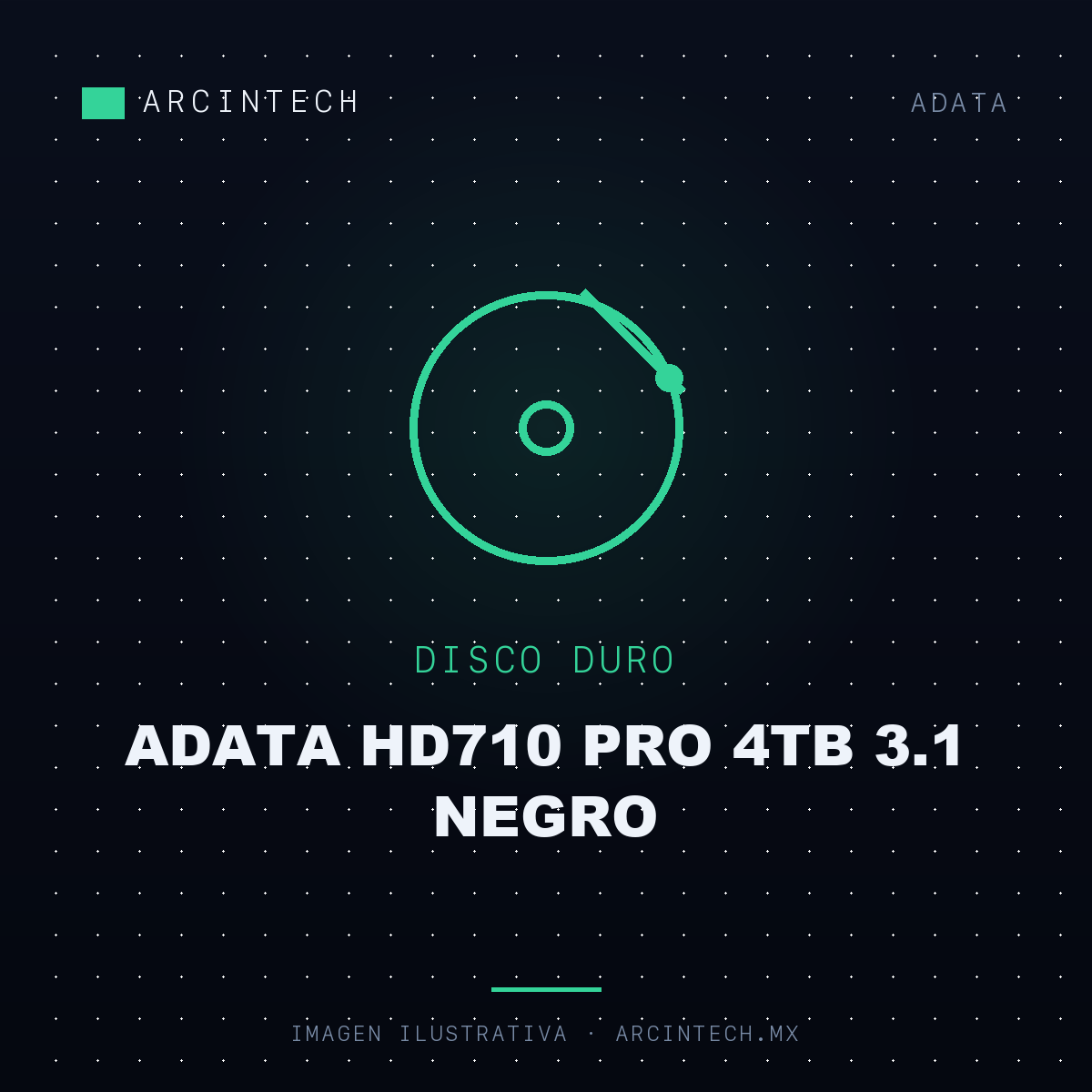 Disco Duro Externo Adata HD710 Pro 4TB 3.1 Negro