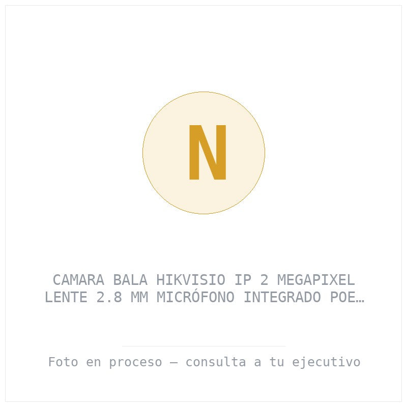 Camara Bala Hikvisio Ip 2 Megapixel Lente 2.8 Mm Micrófono Integrado Poe Micro Sd (DS-2CD1023G2-LIU(F))