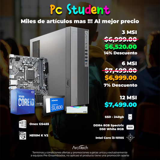 PC Student | Entrega local Puebla