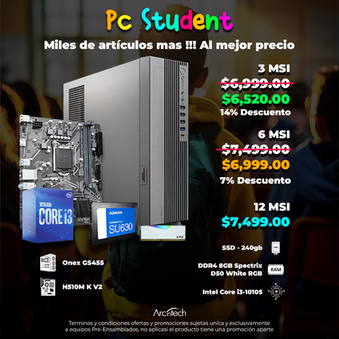 PC Student | Entrega local Puebla