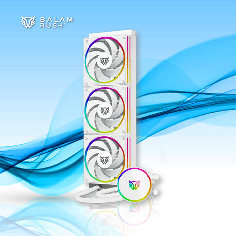 ENFRIAMIENTO LIQUIDO BALAM RUSH 360 HYDROX PRO V2 HX36 120MM LGA1700 RGB BLANCO (BR-941877)