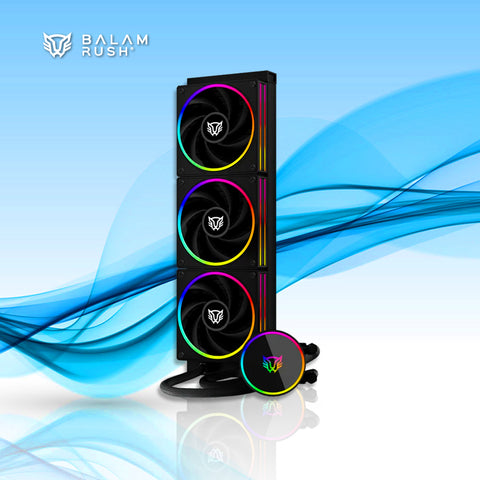 ENFRIAMIENTO LIQUIDO BALAM RUSH 360 HYDROX PRO V2 HX36 120MM LGA1700 RGB NEGRO (BR-941860)