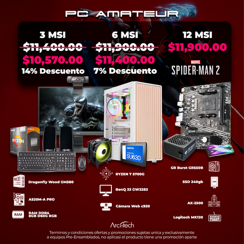 PC Amateur | Entrega local Puebla