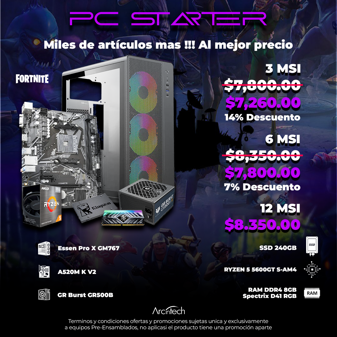 PC Starter | Entrega local Puebla