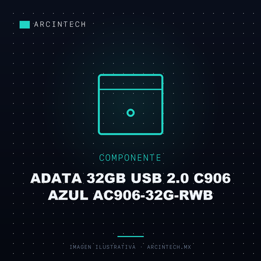Memoria Adata 32GB USB 2.0 C906 Azul AC906-32G-RWB
