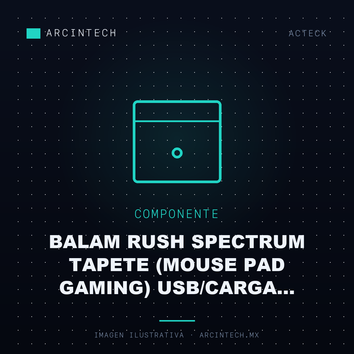 Balam Rush Spectrum Tapete (mouse Pad Gaming) Usb/carga Inalambrica/rgb/ Heimdall