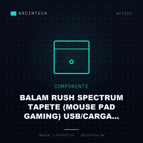 Balam Rush Spectrum Tapete (mouse Pad Gaming) Usb/carga Inalambrica/rgb/ Heimdall