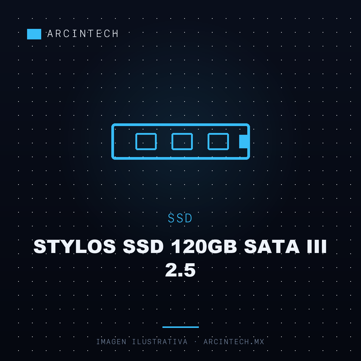 Unidad de Estado Solido Stylos SSD 120GB SATA Iii 2.5