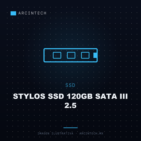 Unidad de Estado Solido Stylos SSD 120GB SATA Iii 2.5