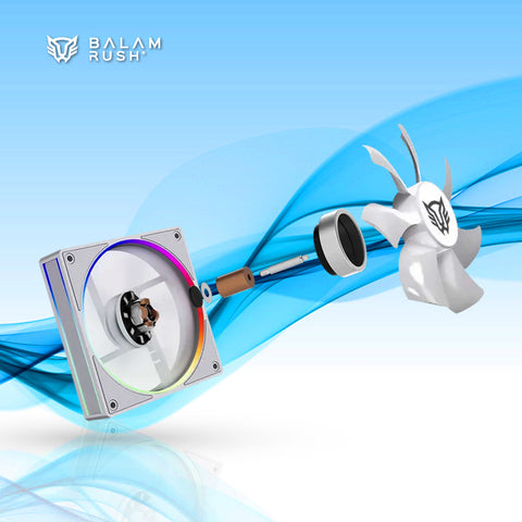 ENFRIAMIENTO LIQUIDO BALAM RUSH HYDROX PRO V2 HX24 240MM ARGB 4 PINES 2200 RPM TDP 250W LGA1700 AM5 BLANCO (BR-941891)