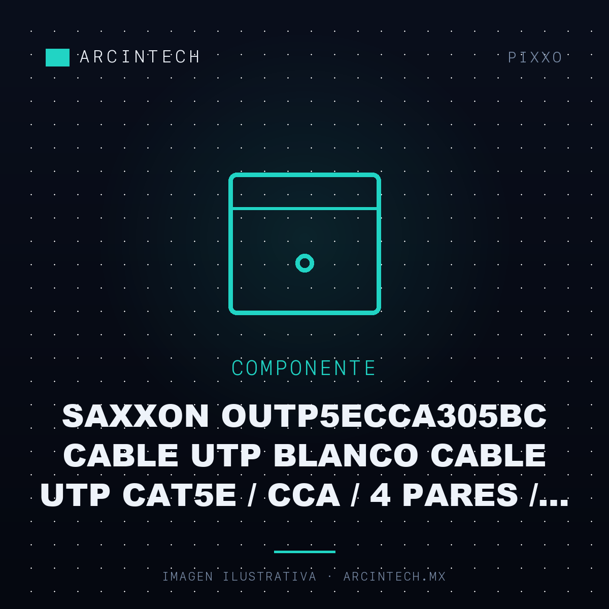 Saxxon OUTP5ECCA305BC Cable Utp Blanco Cable Utp CAT5E / Cca / 4 Pares / Blanco