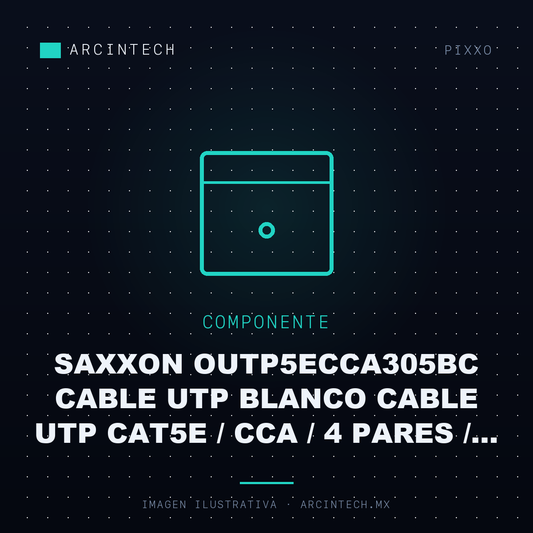 Saxxon OUTP5ECCA305BC Cable Utp Blanco Cable Utp CAT5E / Cca / 4 Pares / Blanco