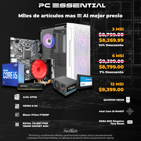 PC Essential | Entrega local Puebla