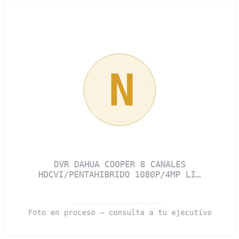 Dvr Dahua Cooper 8 Canales Hdcvi/pentahibrido 1080P/4MP Li