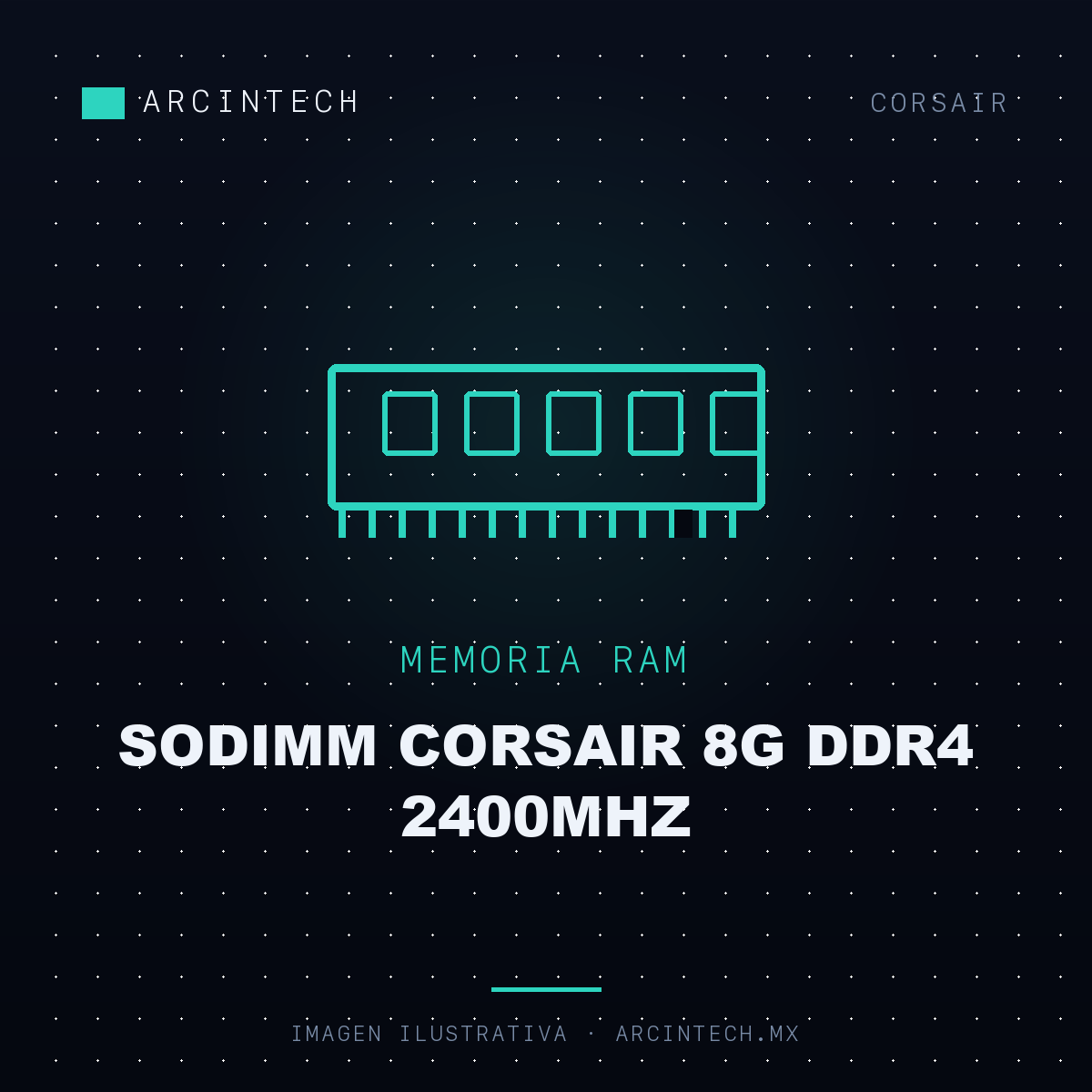 Memoria RAM Sodimm Corsair 8G DDR4 2400MHz
