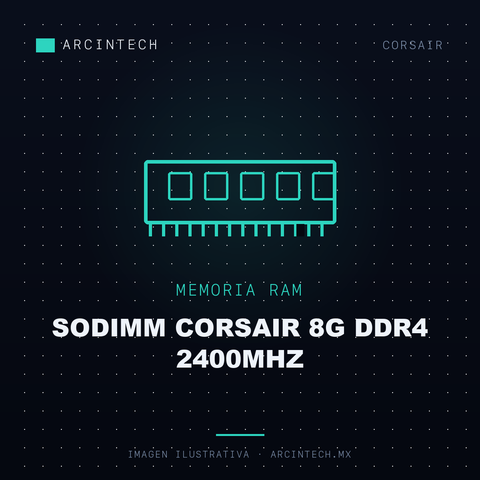Memoria RAM Sodimm Corsair 8G DDR4 2400MHz