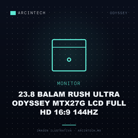 Monitor 23.8 Balam Rush Ultra Odyssey MTX27G LCD Full HD 16:9 144Hz
