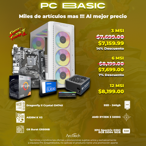PC Basic | Entrega local Puebla