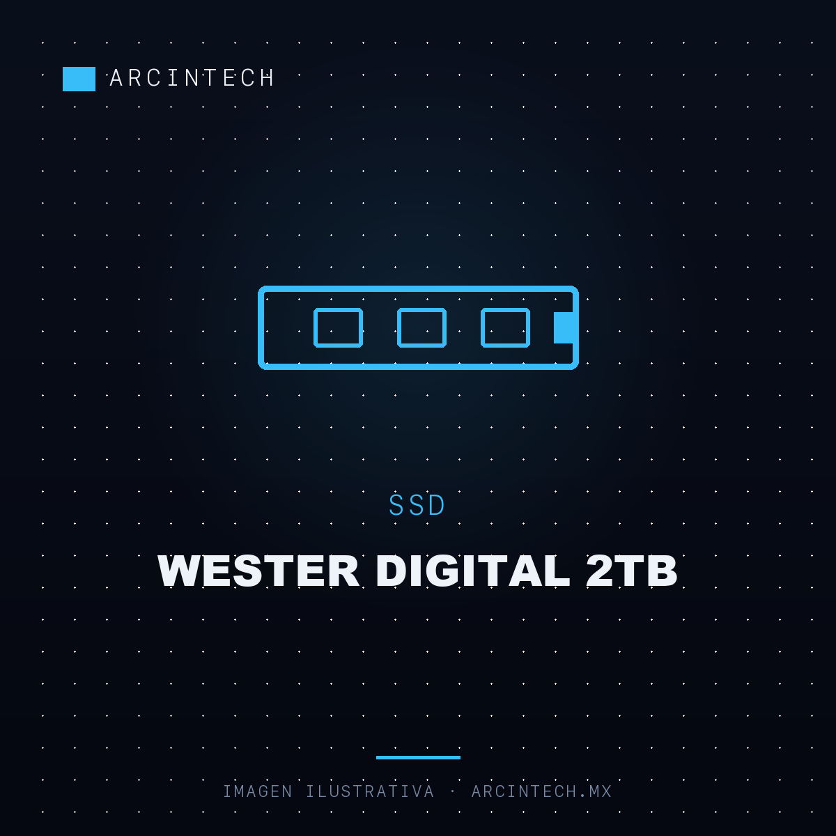 Unidad de Estado Solido Wester Digital 2TB