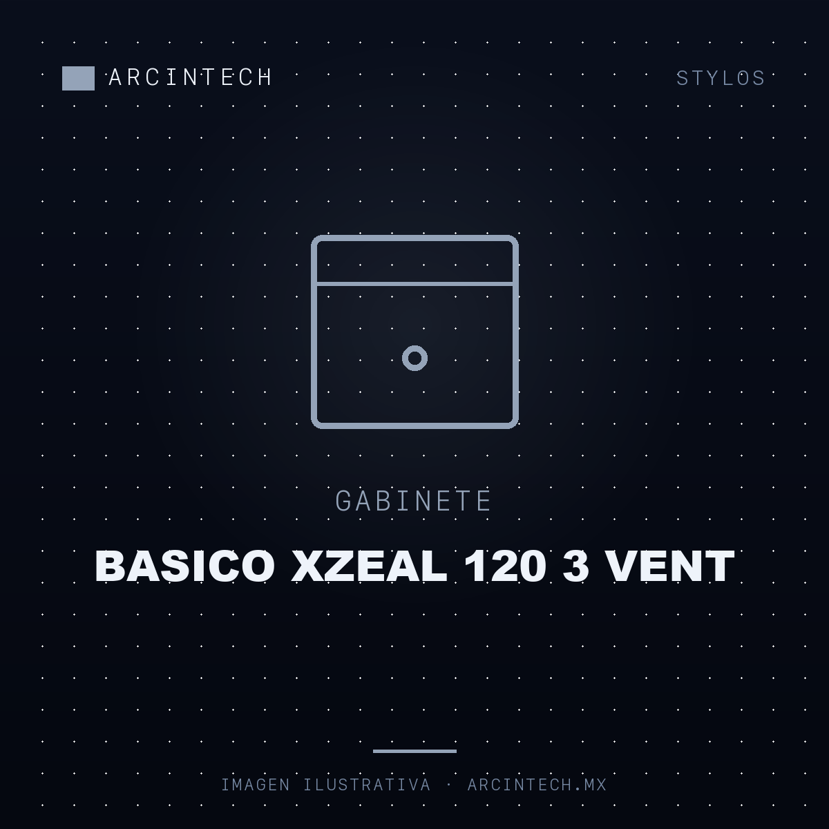 Gabinete Basico Xzeal 120 3 Vent