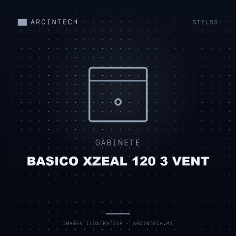 Gabinete Basico Xzeal 120 3 Vent