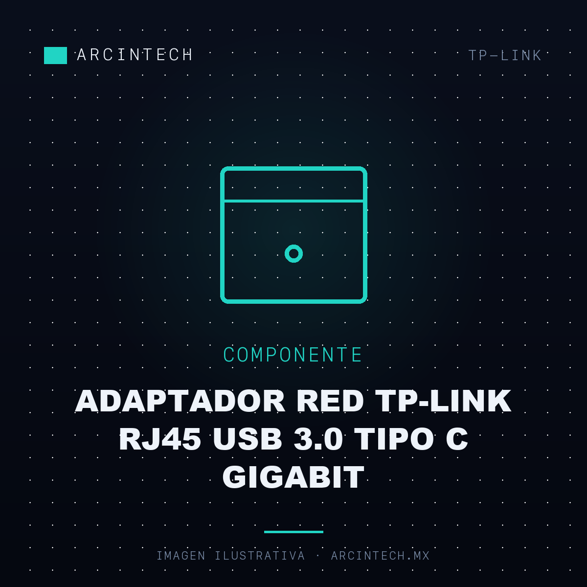 Adaptador Red TP-Link RJ45 USB 3.0 Tipo C Gigabit