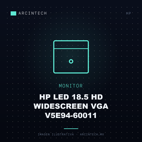 Monitor HP LED 18.5 HD Widescreen VGA V5E94-60011