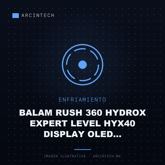 Enfriamiento Liquido Balam Rush 360 Hydrox Expert Level HYX40 Display OLED Personalizable RGB 3X120MM Negro
