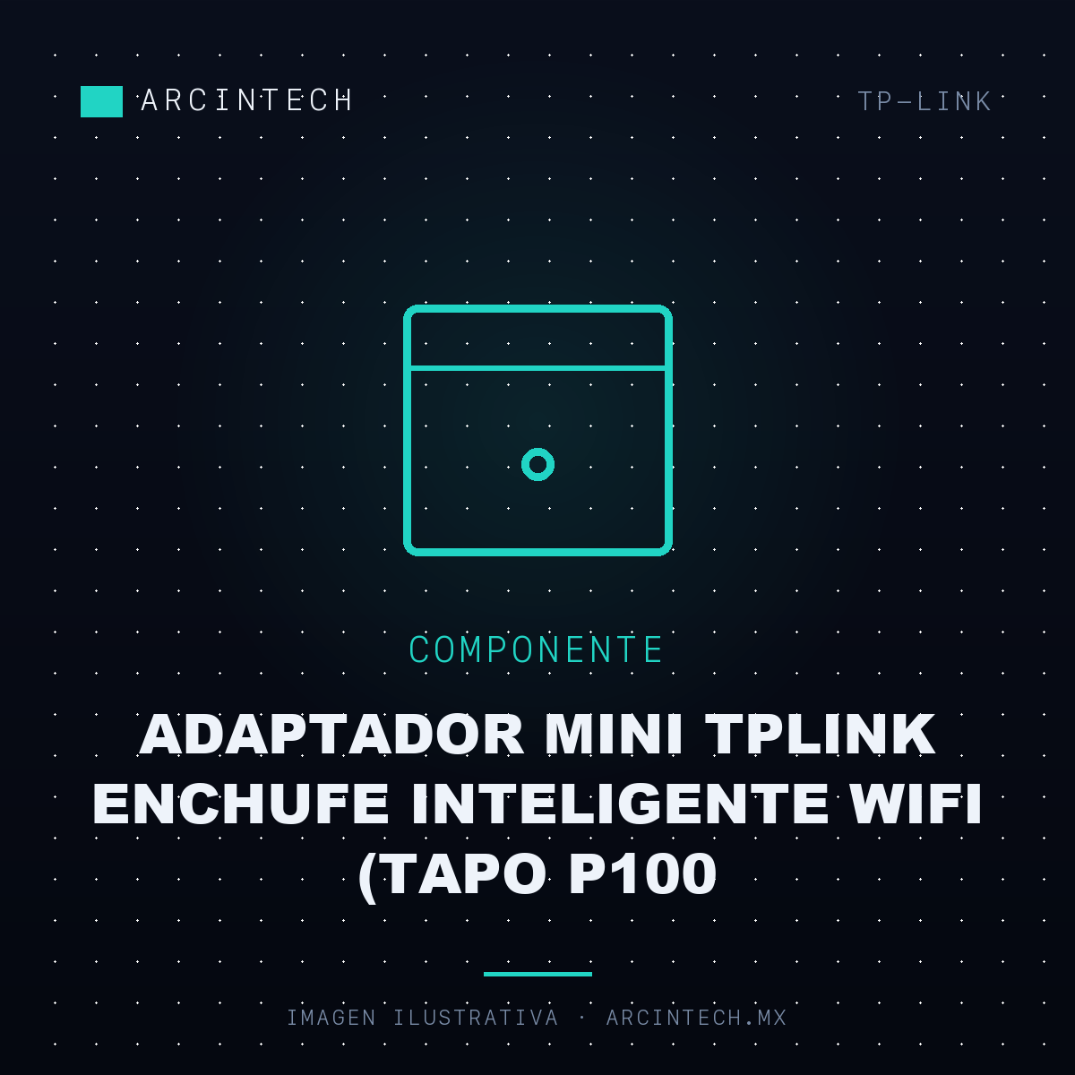 Adaptador Mini Tplink Enchufe Inteligente WiFi (tapo P100 (1-PACK))