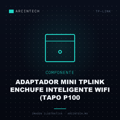 Adaptador Mini Tplink Enchufe Inteligente WiFi (tapo P100 (1-PACK))