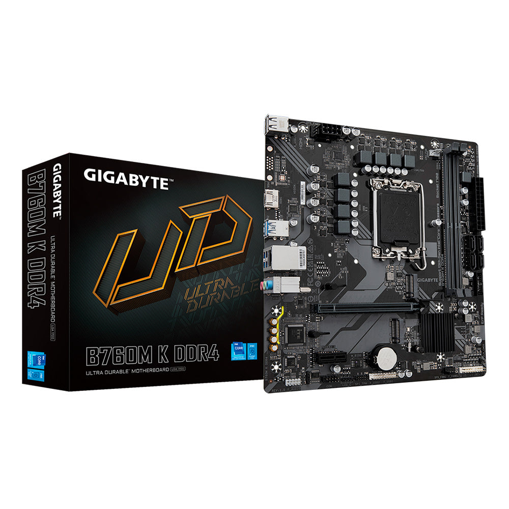 TARJETA MADRE GIGABYTE B760M K DDR4 MICRO ATX LGA 1700 3200HZ HDMI (B760M K DDR4)