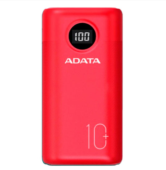 POWER BANK ADATA P10000QCD 10.000MAH 2XUSB TIPO C ROJO (AP10000QCD-DGT-CRD)