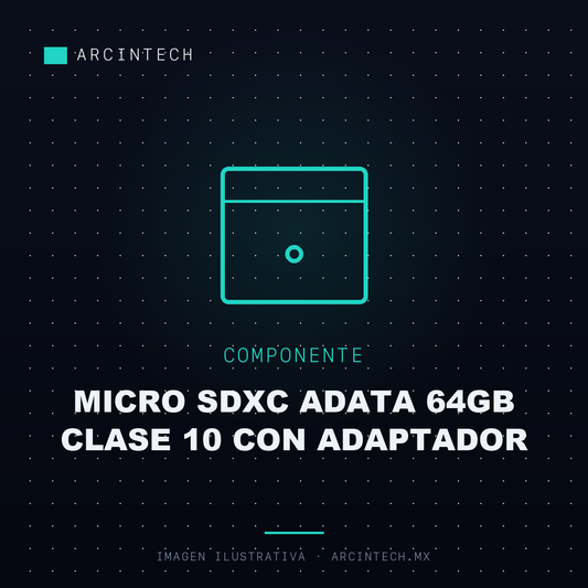 Memoria Micro Sdxc Adata 64GB Clase 10 con Adaptador