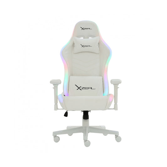 SILLA GAMER XZEAL RGB XZ15 HASTA 150KG BLANCO (XZSXZ15W)