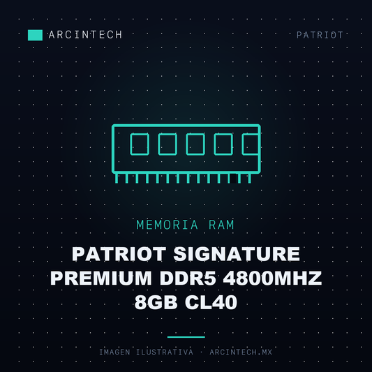 Memoria RAM Patriot Signature Premium DDR5 4800MHz 8GB CL40