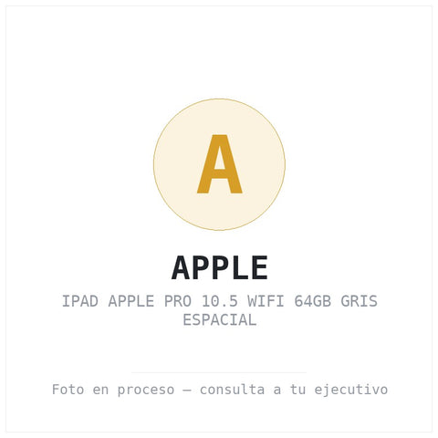 Ipad Apple Pro 10.5 WiFi 64GB Gris Espacial