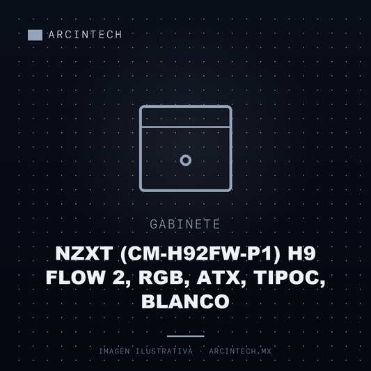 Gabinete NZXT (CM-H92FW-P1) H9 Flow 2, Rgb, Atx, Tipoc, Blanco