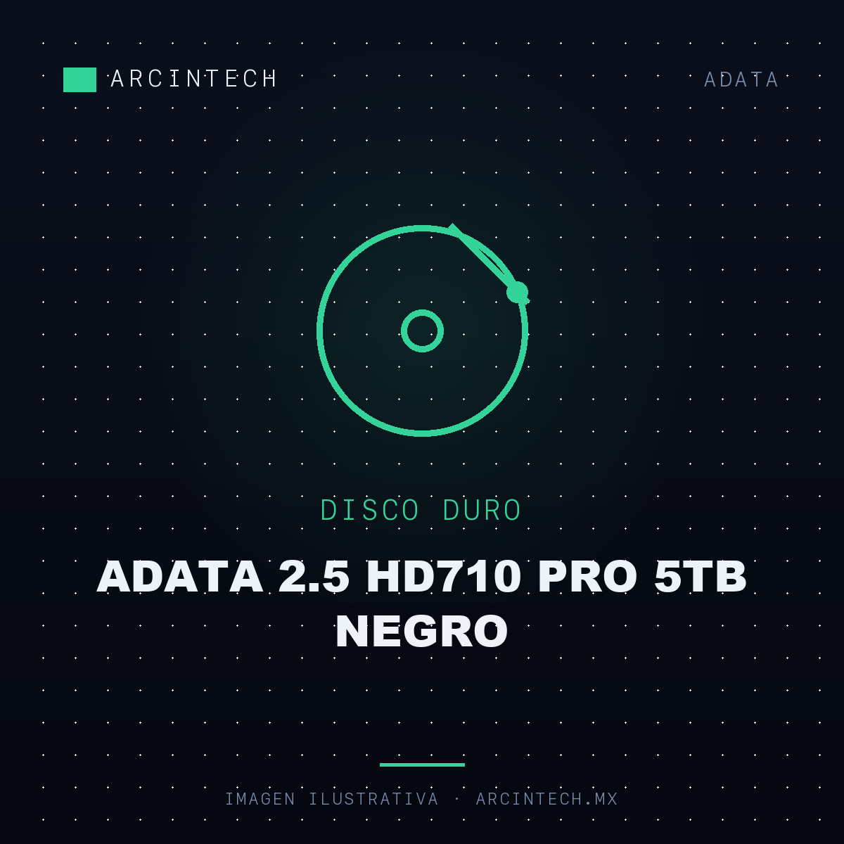 Disco Duro Externo Adata 2.5 HD710 Pro 5TB Negro
