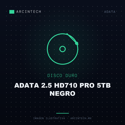 Disco Duro Externo Adata 2.5 HD710 Pro 5TB Negro