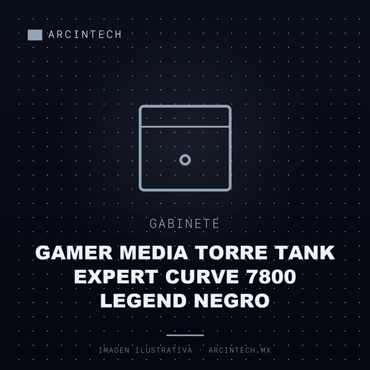 Gabinete Gamer Media Torre Tank Expert Curve 7800 Legend Negro