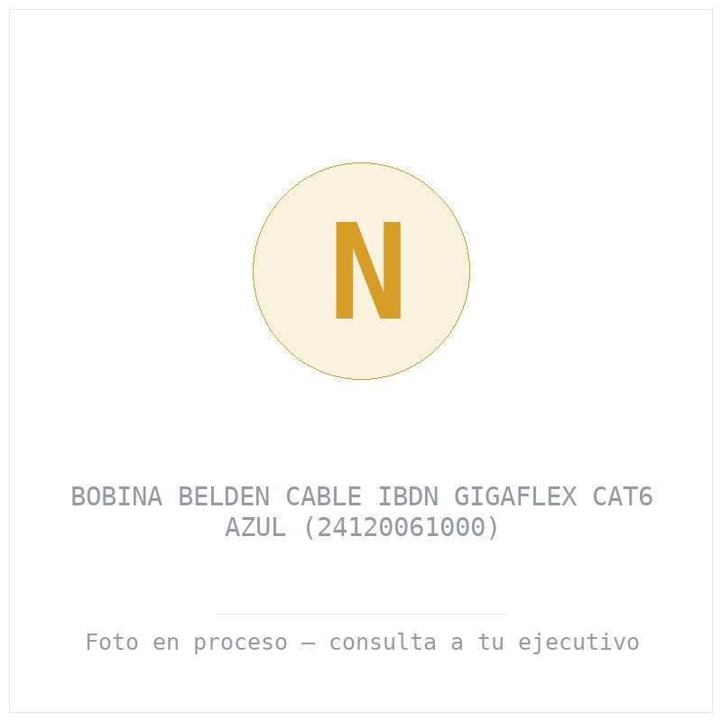Bobina Belden Cable Ibdn Gigaflex CAT6 Azul