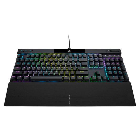 TECLADO CORSAIR K70 PRO RGB TECLAS PROFESIONALES MECANICO OPTICO ALAMBRICO PBT DOBLE CAPA RETROILUMINADO (CH-910941A-NA)