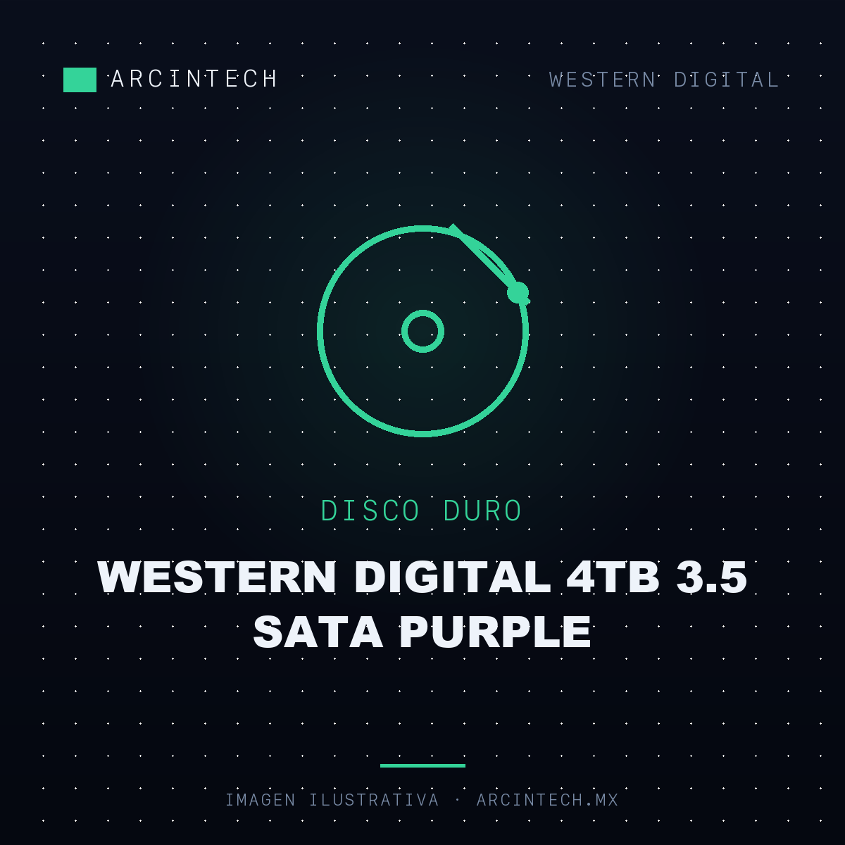 Disco Duro Interno Western Digital 4TB 3.5 SATA Purple