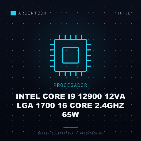 Procesador Intel Core I9 12900 12VA LGA 1700 16 Core 2.4GHz 65W