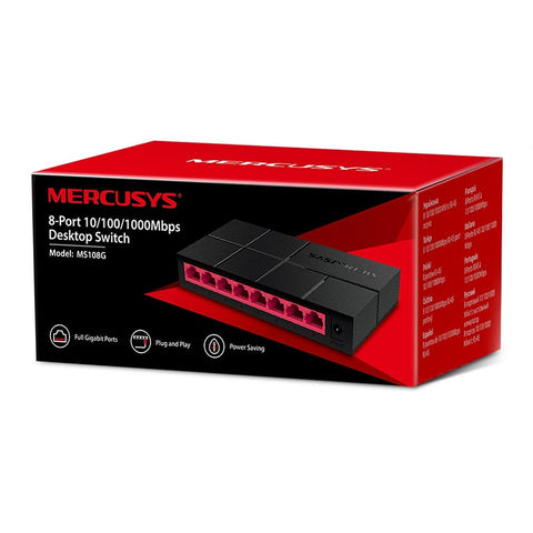 Switch de Escritorio Mercusys 8 Puertos 10 100 1000 Mbps