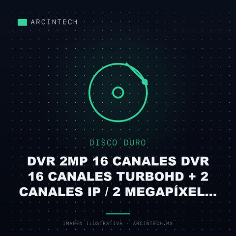 Dvr 2MP 16 Canales Dvr 16 Canales Turbohd + 2 Canales Ip / 2 Megapíxel (1080P) Lite / Acusense Lite (evita Falsas Alarmas) / Audio por Coaxitron / 1 Bahía de Disco Duro / H.265+ / Salida de Video en Full HD (DVR-216G-M1(F))
