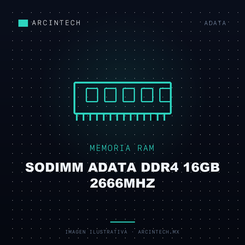 Memoria RAM Sodimm Adata DDR4 16GB 2666MHz